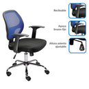 Silla Escritorio Ejecutiva Malla Negro/Azul
