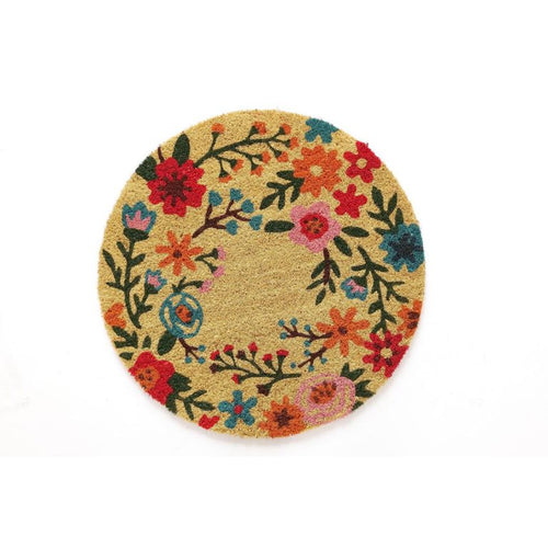 Limpiapies Flores 60x60 cm PVC Multicolor