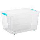 Set 8 Cajas Modubox 6 L + 1 Caja 38 L Transparente