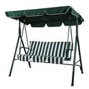 Repuesto Cojin+Toldo Sillon Rayas Verde