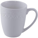 Juego de Loza 16 Piezas Porcelana Textura Blanco
