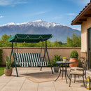 Repuesto Cojin+Toldo Sillon Rayas Verde