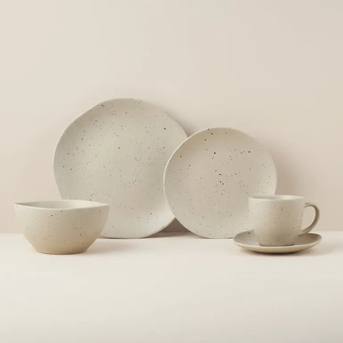 Juego De Vajilla 30 Piezas Ceramica Tokyo Beige