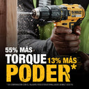 Taladro Percutor Inalambrico 13 mm 20 V/2 Baterias