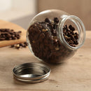 Frasco Redondo Con Tapa Silver Vidrio 200 Ml