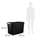 Caja Heavy Duty 100x66x59 cm 190 l Negro