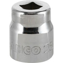 Dado poligonal 1/2x25 mm acero