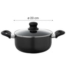 Olla de Aluminio 20 cm 2 l Negro Gourmet