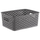Canasto Ratan 19.5X10.5X25 Cm 4 L Gris