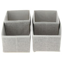 Set 4 Organizadores 14X14X0.1 Cm Beige
