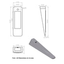 Tope Puerta Proteccion Muro Evita Golpes Blanca
