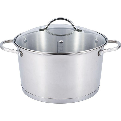 Olla de Acero inoxidable 24 cm 5.2 l Gris Olla
