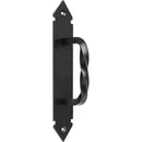 Tirador de fierro forjado Danes No2 negro