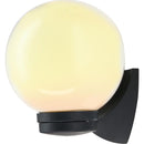 Farol de muro 60 W negro.