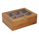 Caja Para Te Bambu Rectangular 16X21 Cm Cafe