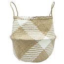 Canasto Decorativo Hierba Marina 43X30 Cm Boho Chic Hogar