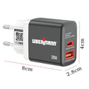 Cargador USB y Tipo C 20W + cable