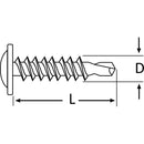Tornillo Autoperforante Metal 3/4 8 mm 100 unidad(es)