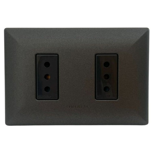 Tomacorriente Duplex 10 A Noir