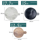 Bandeja Melamina Redonda 45X38.5 Cm Blanco/ Marmol