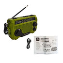 Radio emergencia dinamo solar linterna recargable