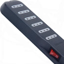 Alargador Multiple Con Led 6 Toma(S) 5 M Grafito