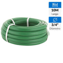 Manguera jardin pvc reforzada 3/4 rollo 10 m sin accesorios