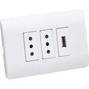Enchufe 10A + Usb Genesis Bco