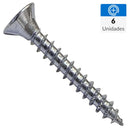 Tornillo Tirafondo Madera 45 mm 4 mm 6 unidad(es)