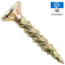 Tornillo Turbo Screw Madera Madera 3/4 Pulg 8 Mm 12 U.