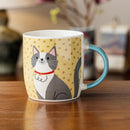 Taza 350 Ml Ceramica Gatos/Perros Colores Surtidos