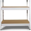 Estante Rivet Metal 4 Nivel(Es) 90X180X40 Cm Blanco