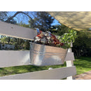 Macetero para Baranda de Metal 24x15 cm Metalico