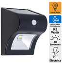 Aplique Exterior Solar Led con Sensor 0.5 W IP 44 40 lm Luz Calida