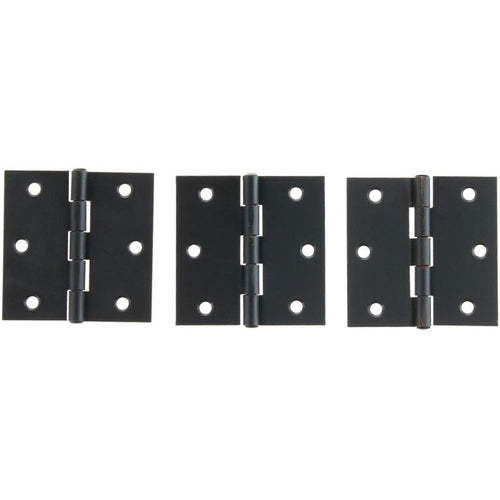Pack de 3 bisagras 3 1/2x3 1/2" 3 unidades negro