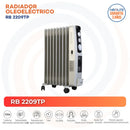 Calefactor 2200 W Oleoelectrica Rb 2209Tp Gris