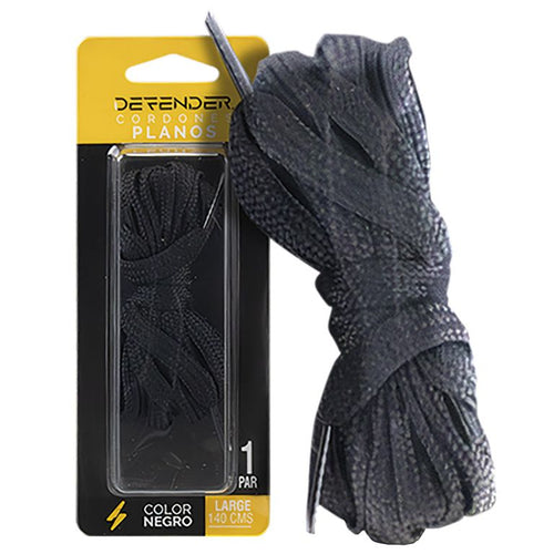 Cordon plano negro Large