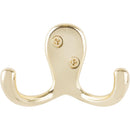 Gancho Percha Doble Zinc Dorado