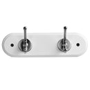 Percha 2 Ganchos Madera Blanco