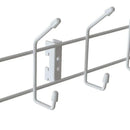 Percha 6 Ganchos Metal Blanco