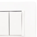 Interruptor triple 9/32 10 A Luzica Blanco