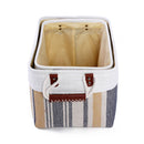 Set de 2 canastos tela rayas A