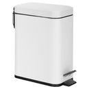 Basurero 5 Litros Metal Blanco