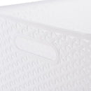 Canasto Ratan 30x22.5x35.5 cm 6 l Blanco