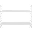 Repisa Vintage Acero 2 Nivel(Es) 60X24X20 Cm Blanco