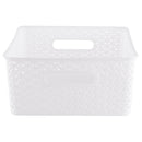 Canasto Ratan 30x13.5x35.5 cm 14 l Blanco