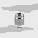 Dado poligonal 1/2x30 mm acero