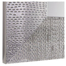 Espejo Pared Forma Rectangular 70x50 cm Plateado Deco