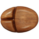 Plato ovalado con divisiones 16,6x23,7 cm