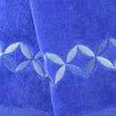 Set De Toallas Visita 380 Gr Algodon 30X50 Cm Azul